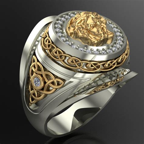 versace man ring